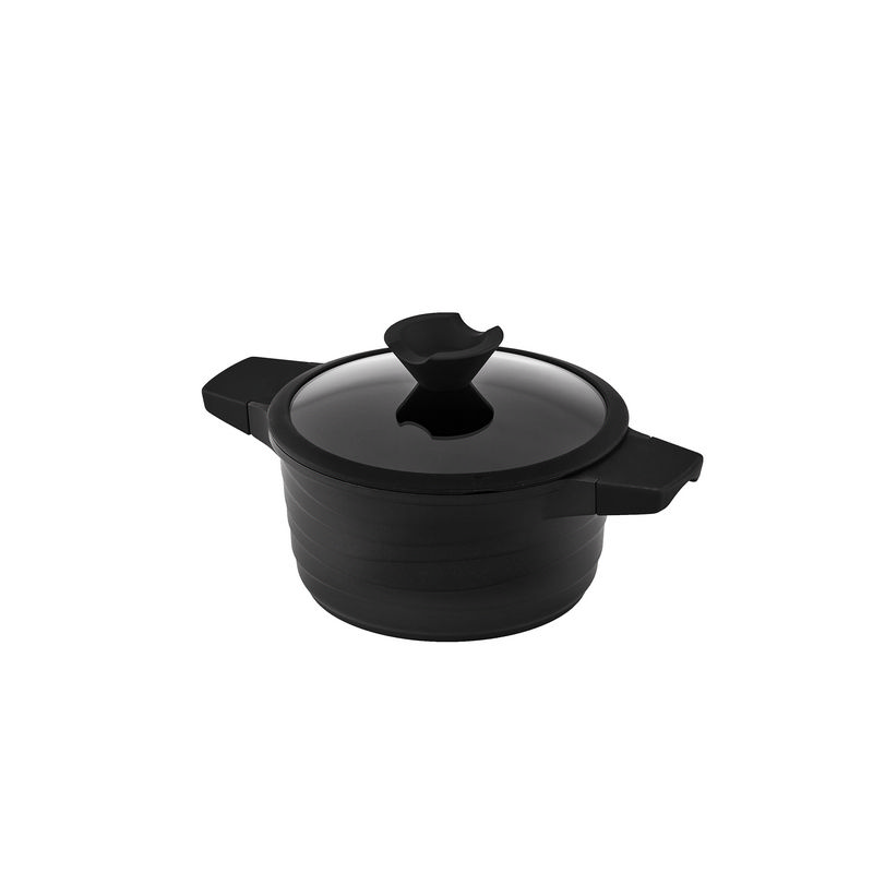 Каструля алюмінієва з антипригарним покриттям Lessner Black Pro New 2,7 л (55872-20)